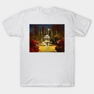 Gazebo Behind Fountains T-Shirt